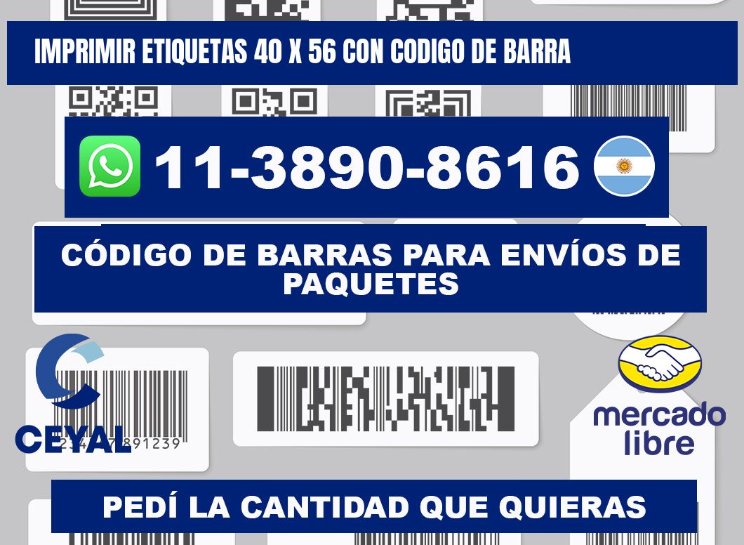 imprimir etiquetas 40 x 56 con codigo de barra