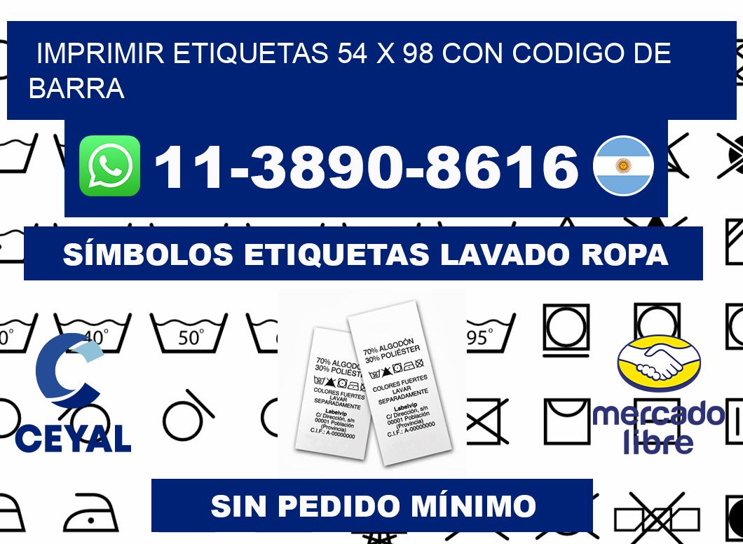 imprimir etiquetas 54 x 98 con codigo de barra