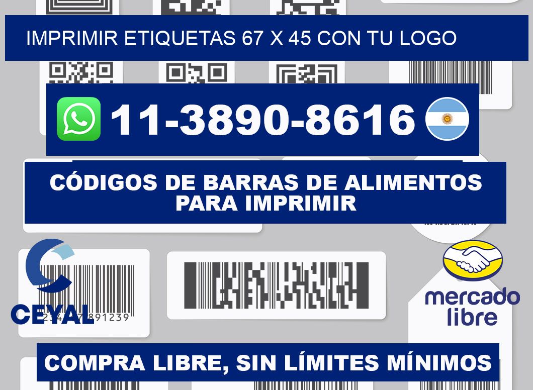imprimir etiquetas 67 x 45 con tu logo