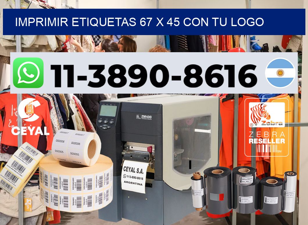 imprimir etiquetas 67 x 45 con tu logo