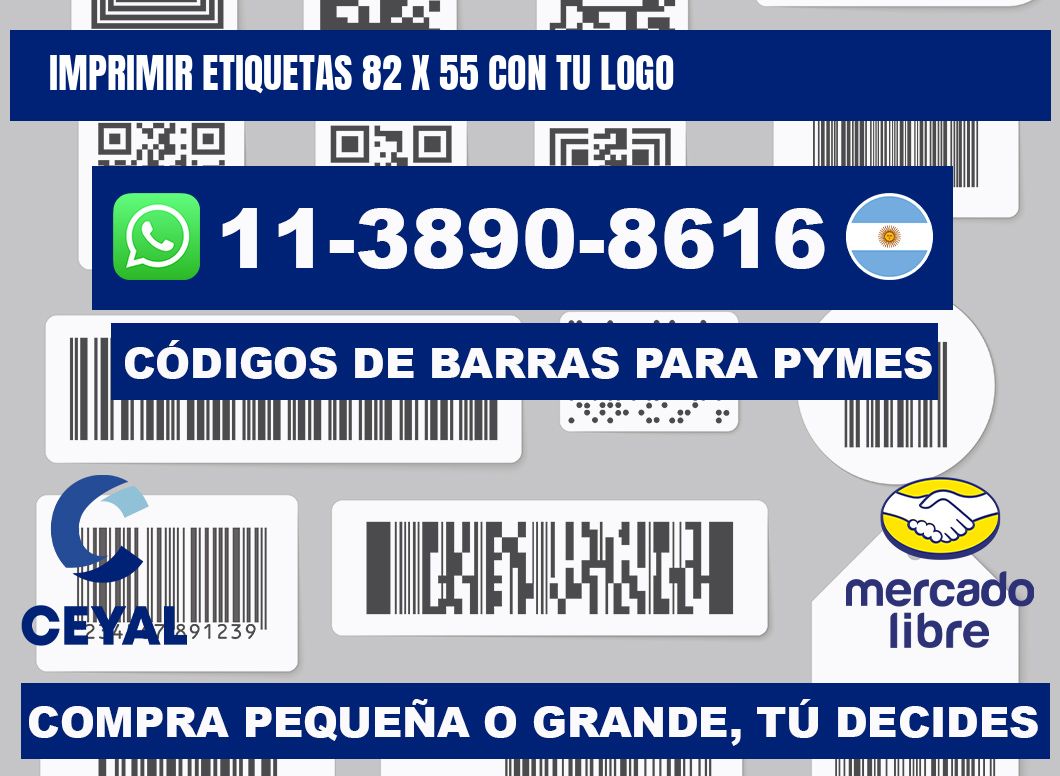 imprimir etiquetas 82 x 55 con tu logo