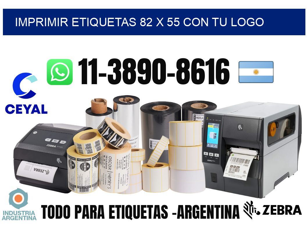 imprimir etiquetas 82 x 55 con tu logo