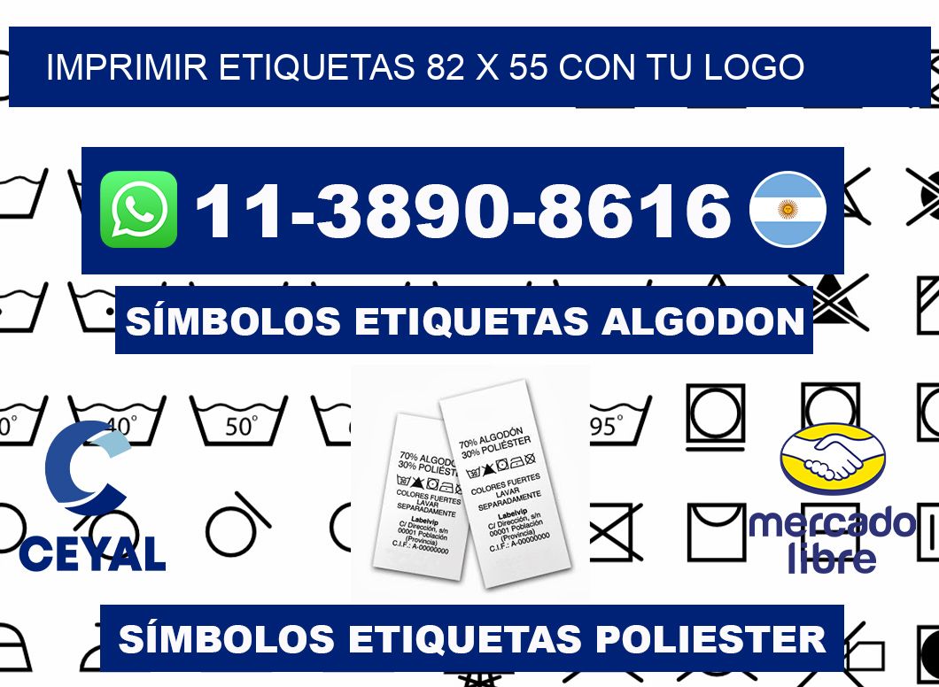 imprimir etiquetas 82 x 55 con tu logo