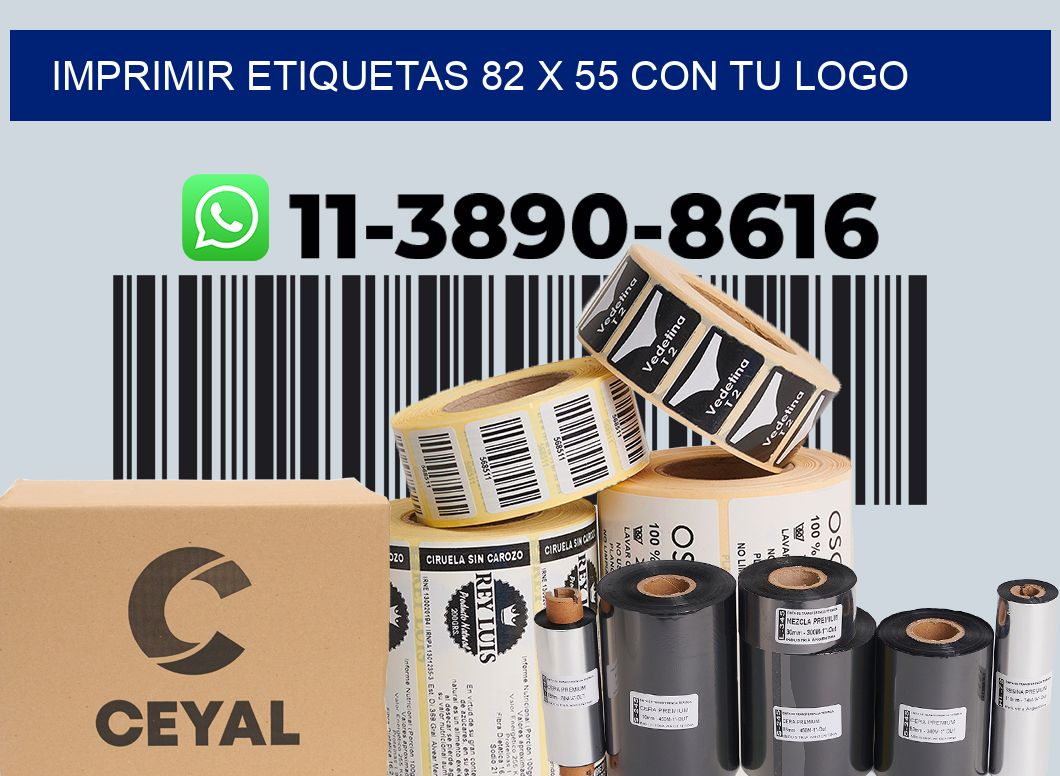 imprimir etiquetas 82 x 55 con tu logo