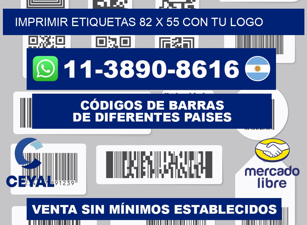 imprimir etiquetas 82 x 55 con tu logo