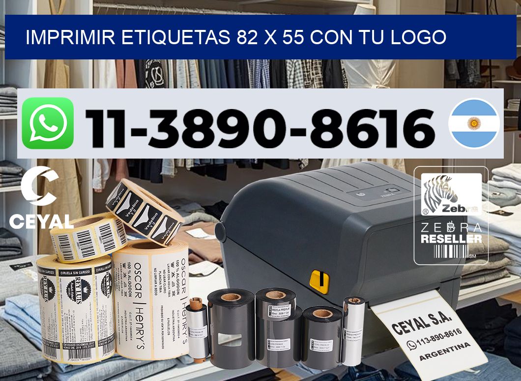 imprimir etiquetas 82 x 55 con tu logo