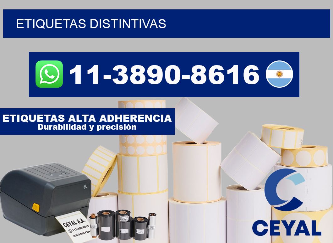 ETIQUETAS distintivas