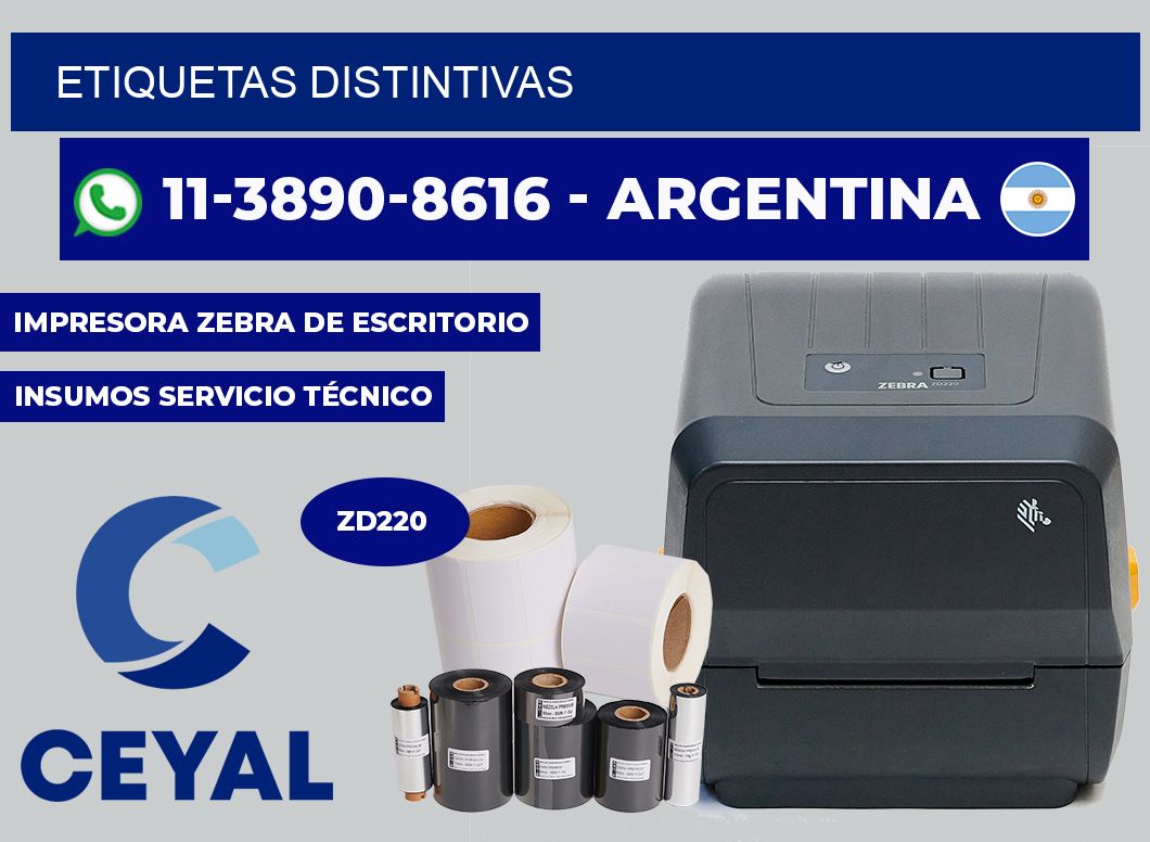 ETIQUETAS distintivas