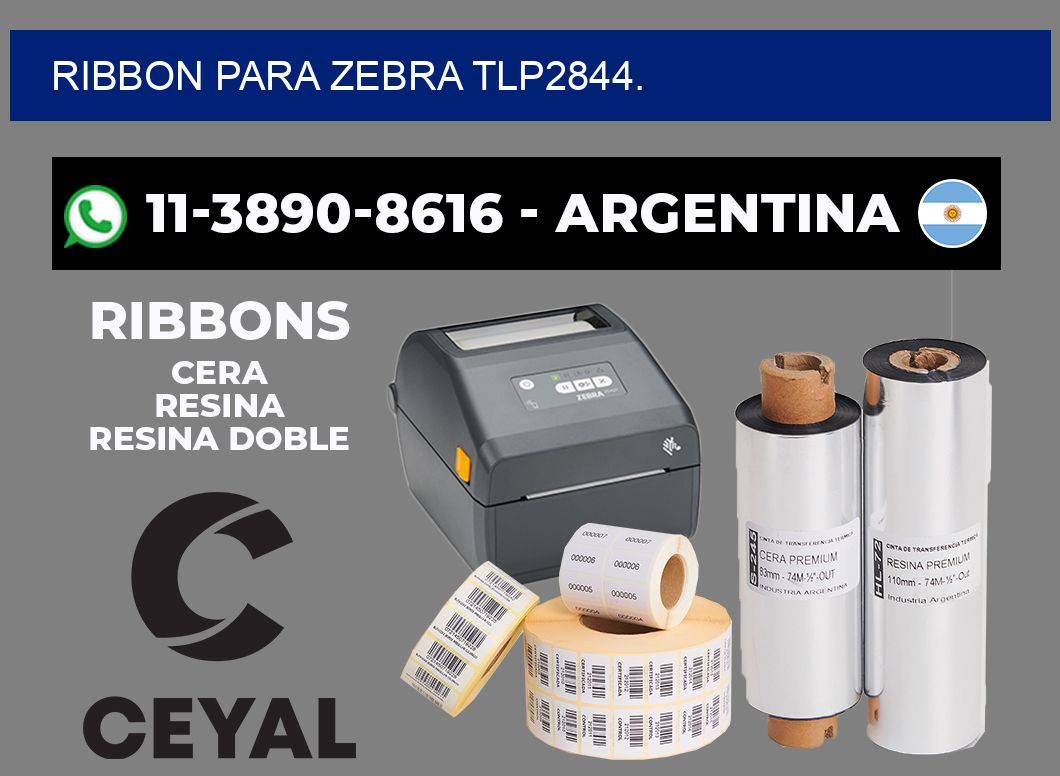 RIBBON PARA ZEBRA TLP2844.