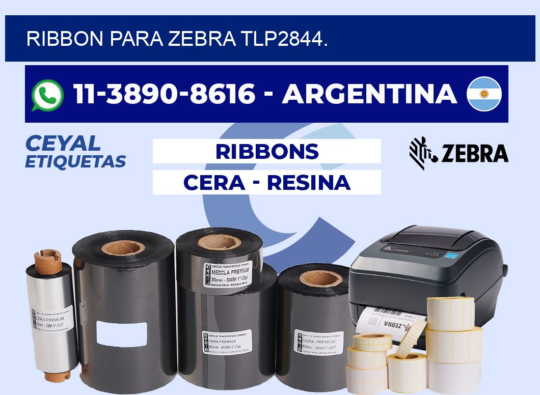RIBBON PARA ZEBRA TLP2844.