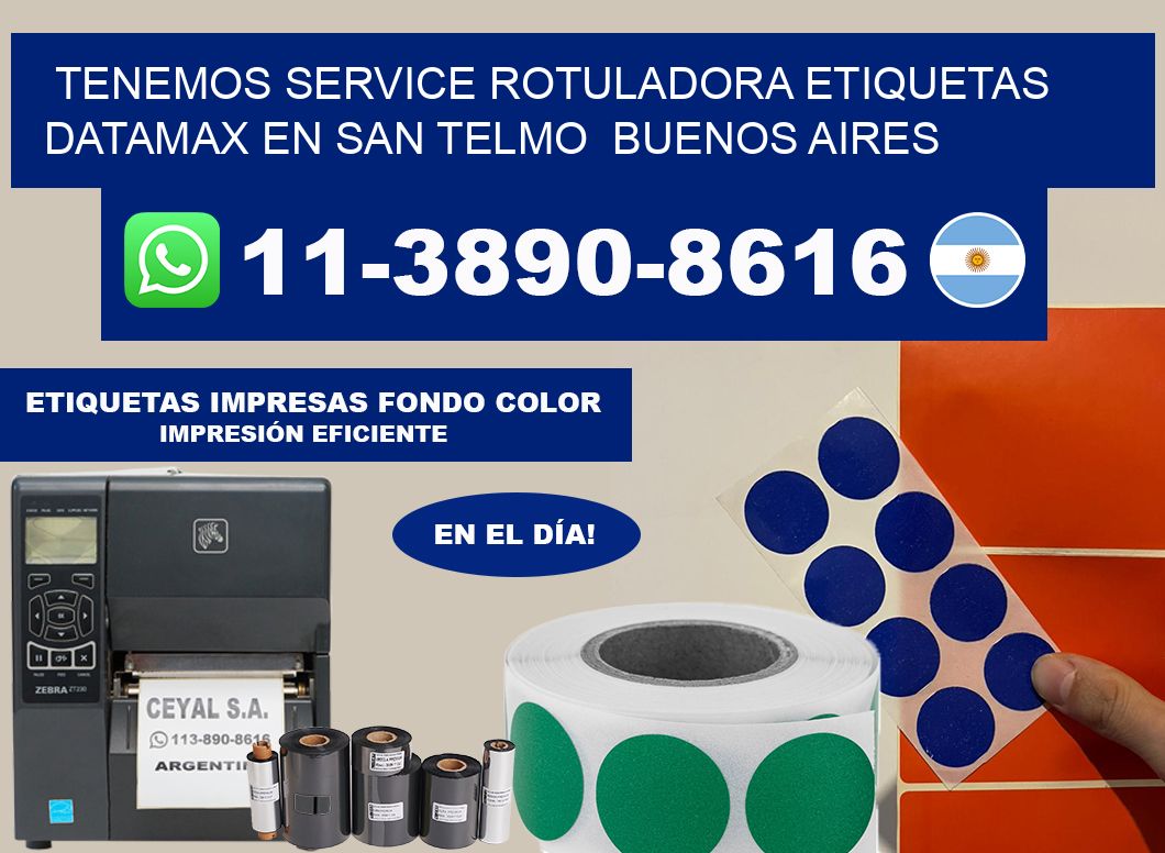tenemos service rotuladora etiquetas Datamax en San Telmo  Buenos Aires