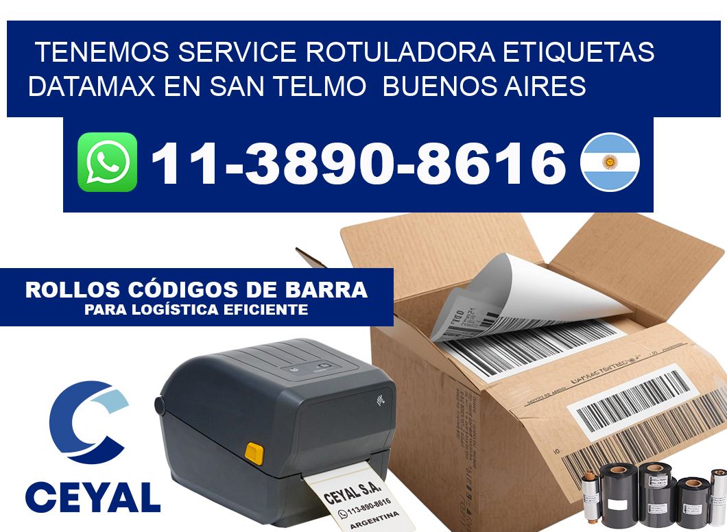 tenemos service rotuladora etiquetas Datamax en San Telmo  Buenos Aires